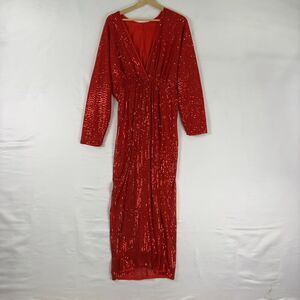 MODA ME COUTURE Women's Formal Long Sequined Evening Dress